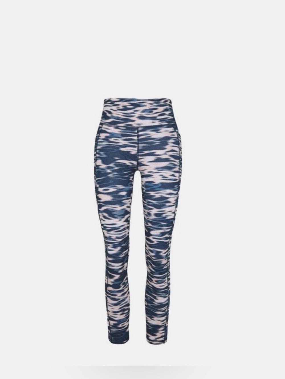 Sweaty Betty Sculpt Yoga Leggings 7/8 Length Stellar Blue Water Print, Size XL - Picture 5 of 12